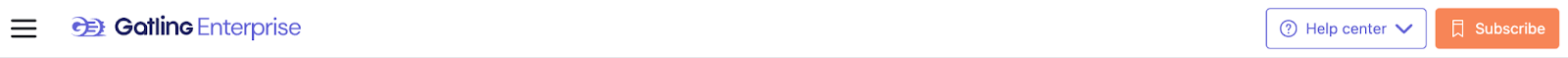 Gatling Enterprise subscribe button