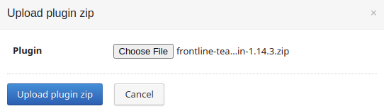 Upload plugin