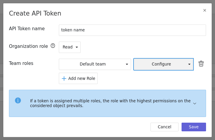 Create token