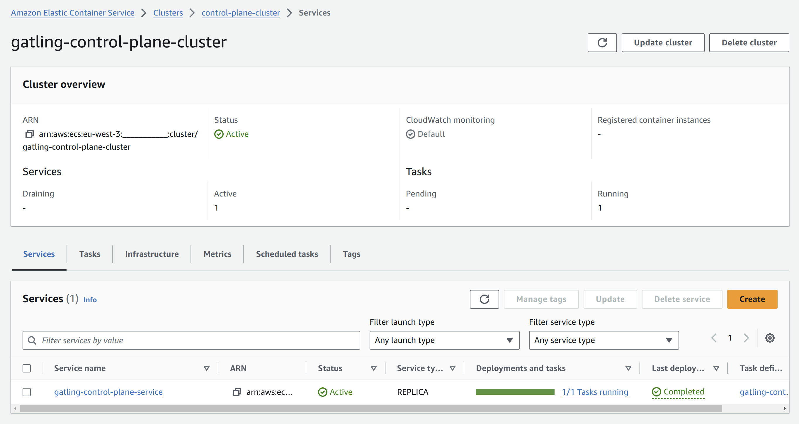 Cluster creation