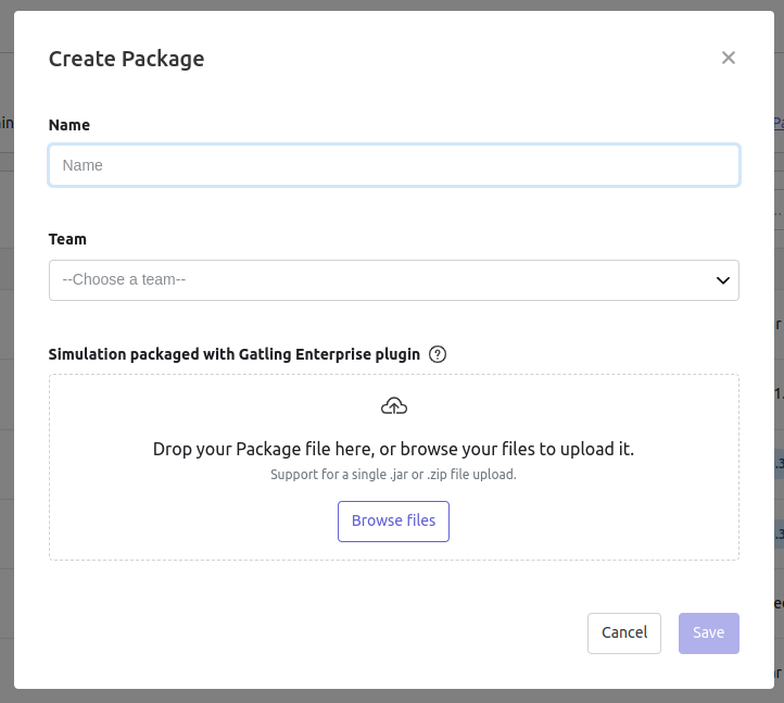 Package creation